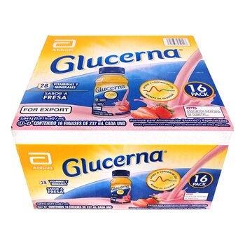 Glucerna Flavor Strawberry Box of 16 Containers 237ml Each