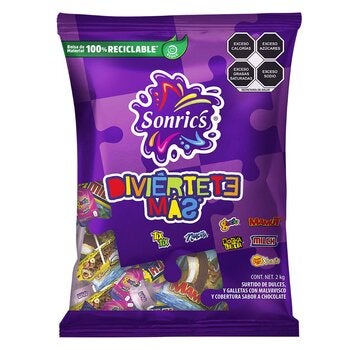 Sonrics Assorted Candy Diviertete Más 2 kg