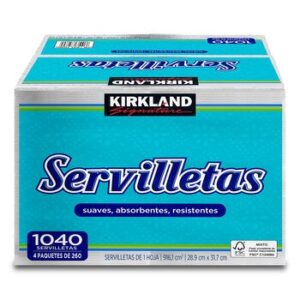 Kirkland Signature Napkins 4 Packs 260 Pieces