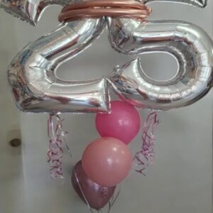 Jumbo Numbers & Three-Balloon Bouquet — Cabo Delivery balloons in Cabo San Lucas