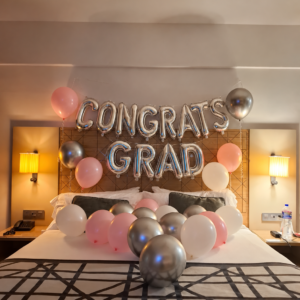 Congrats Grad Letter Balloon Display — Cabo Delivery balloons in Cabo San Lucas