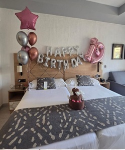 Birthday Letters & Number Room Surprise — Cabo Delivery balloons in Cabo San Lucas