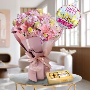 Birthday Surprise Flower Bouquet — Cabo Delivery flowers in Cabo San Lucas