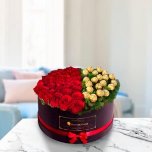 Rose & Chocolate Praline Box — Cabo Delivery flowers in Cabo San Lucas