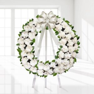 Special Tribute Carnation Wreath — Cabo Delivery flowers in Cabo San Lucas