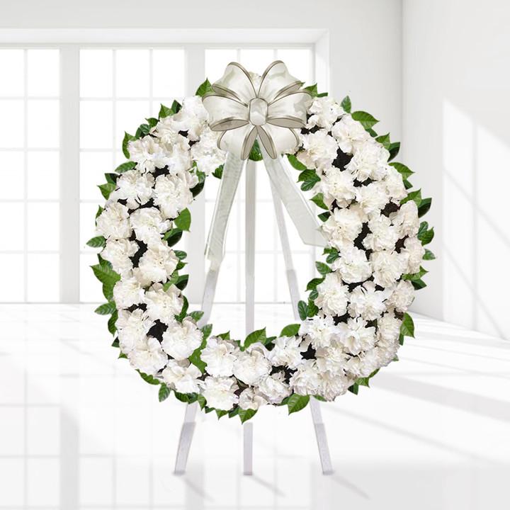 Special Tribute Carnation Wreath — Cabo Delivery flowers in Cabo San Lucas