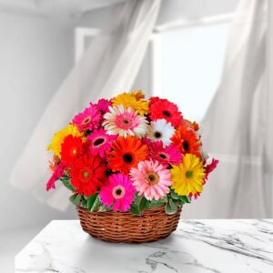 Gerbera Passion Basket — Cabo Delivery flowers in Cabo San Lucas