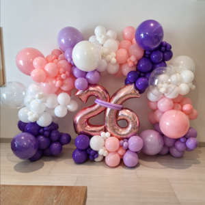 Milestone Balloon Arch & Jumbo Numbers — Cabo Delivery balloons in Cabo San Lucas