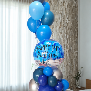 Bubble Balloon Display & Six Helium Balloons — Cabo Delivery balloons in Cabo San Lucas