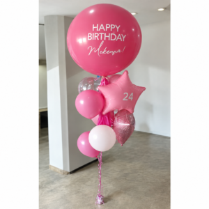 Personalized Jumbo Balloon & Eight-Balloon Bouquet — Cabo Delivery balloons in Cabo San Lucas