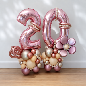 Jumbo Number Balloon Centerpiece — Cabo Delivery balloons in Cabo San Lucas