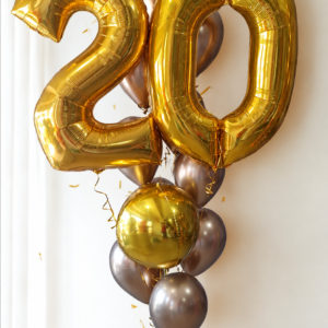 Jumbo Numbers & Orb Balloon Bouquet — Cabo Delivery balloons in Cabo San Lucas