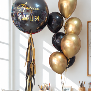 24-Inch Bubble & Eight-Balloon Bouquet — Cabo Delivery balloons in Cabo San Lucas