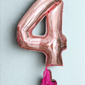 Single Jumbo Helium Number Balloon — Cabo Delivery balloons in Cabo San Lucas