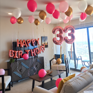 Birthday Letters & Jumbo Helium Number Room Decor — Cabo Delivery balloons in Cabo San Lucas