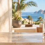 Costco shopping list for Cabo: groceries and villa essentials on a kitchen counter