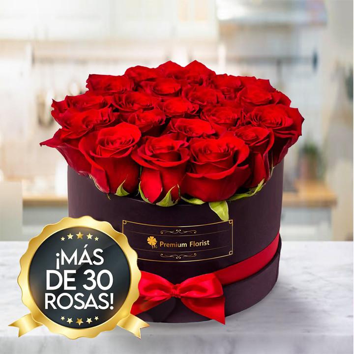 Red Roses in a Black Box — Cabo Delivery flowers in Cabo San Lucas