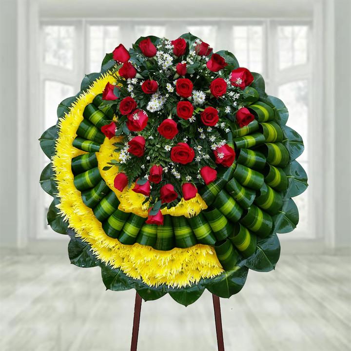 Farewell Rose Funeral Wreath — Cabo Delivery flowers in Cabo San Lucas
