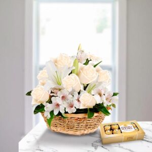 Day of Love Rose Basket — Cabo Delivery flowers in Cabo San Lucas