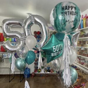 Birthday Bouquet With Number And Name — Cabo Delivery balloons in Cabo San Lucas