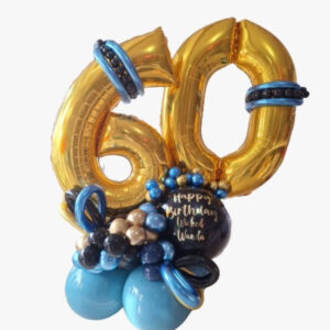 Jumbo Birthday Number Balloon Display — Cabo Delivery balloons in Cabo San Lucas