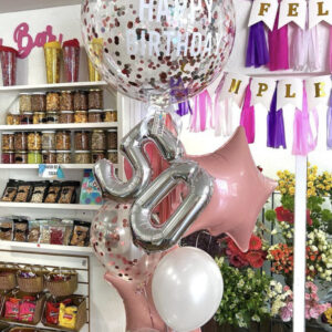 Birthday Balloon & Number Arrangement — Cabo Delivery balloons in Cabo San Lucas