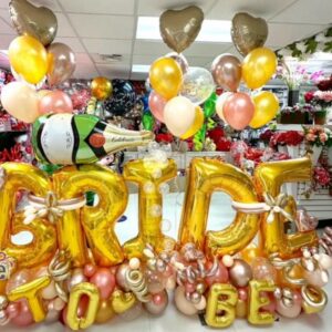 Large Bride-to-Be Balloon Decor — Cabo Delivery balloons in Cabo San Lucas