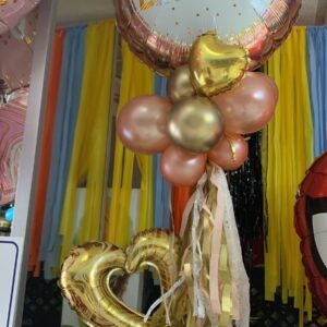 Birthday Heart Balloon Arrangement — Cabo Delivery balloons in Cabo San Lucas