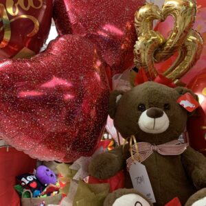 LOVE YOU Balloons & Teddy Bear Gift — Cabo Delivery balloons in Cabo San Lucas