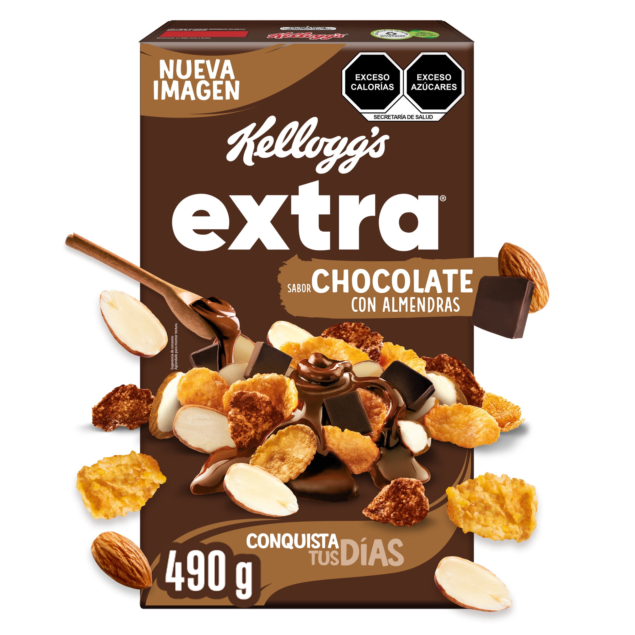 Kellogg's Extra Chocolate Almond Cereal 490 g