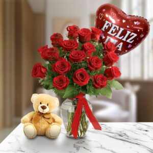 Rose Embrace Vase Gift — Cabo Delivery flowers in Cabo San Lucas