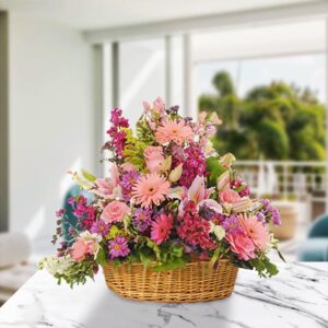 Fresh Seasonal Flower Basket — Cabo Delivery flowers in Cabo San Lucas