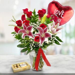 Heartfelt Rose & Lily Gift — Cabo Delivery flowers in Cabo San Lucas