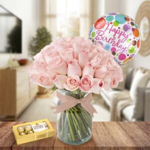 Pink Smiles Rose Gift — Cabo Delivery flowers in Cabo San Lucas