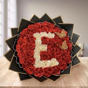 50 Roses with a Personalized Initial — Cabo Delivery flowers in Cabo San Lucas