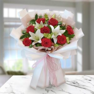 Rose & Lily Bouquet — Cabo Delivery flowers in Cabo San Lucas