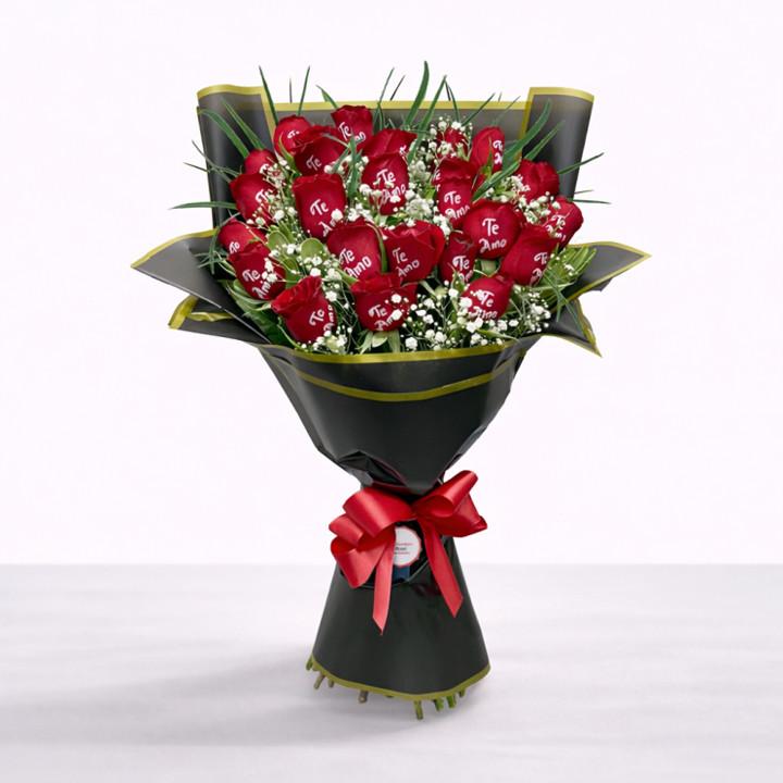 Message Rose Bouquet — Cabo Delivery flowers in Cabo San Lucas