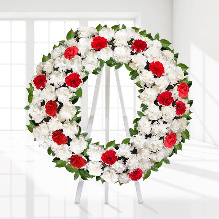 Remembered with Love Funeral Wreath — Cabo Delivery flowers in Cabo San Lucas