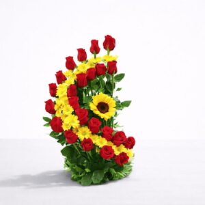 Exotic Beauty Rose Basket — Cabo Delivery flowers in Cabo San Lucas