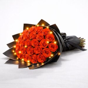 Rose Bouquet with LED Lights — Cabo Delivery flowers in Cabo San Lucas